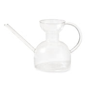 Modern Sprout Glass Watering Can Accessory White Smoke Clear