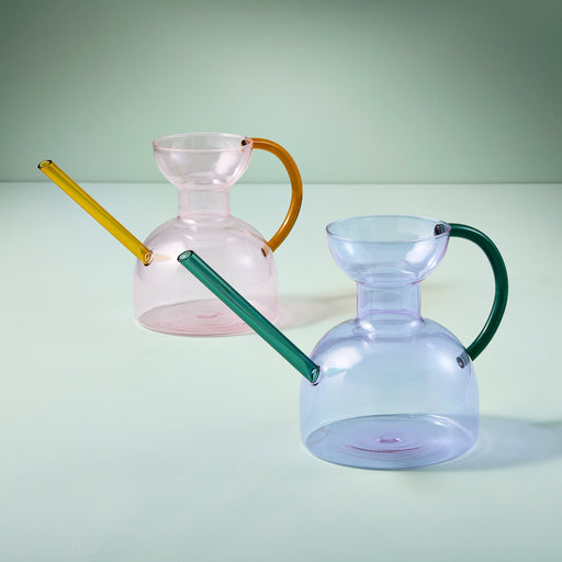 Modern Sprout Glass Watering Can Accessory Gray Lilac/Emerald,Blush/Amber,Teal,Clear,Blush