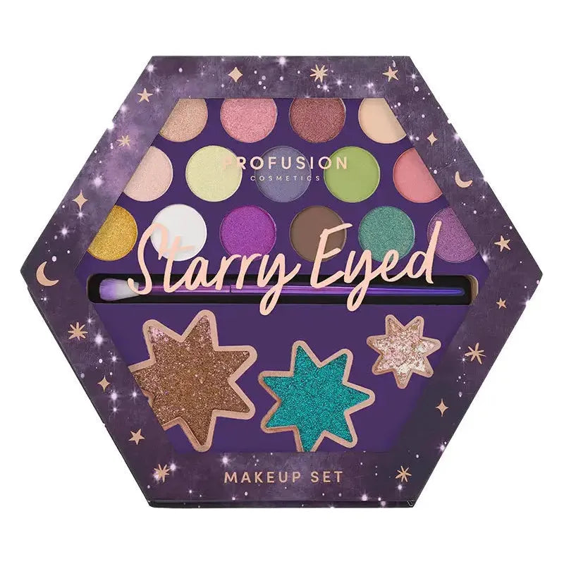 Profusion Cosmetics Written in the Stars | Starry Eyes 18-shade Palette Eyes Dim Gray