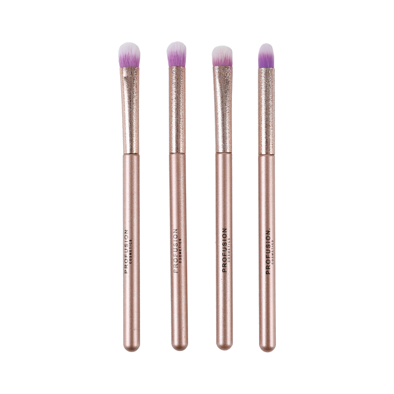 Profusion Cosmetics Starlet Eyes 5 PC Palette & Brush Set Eye Rosy Brown