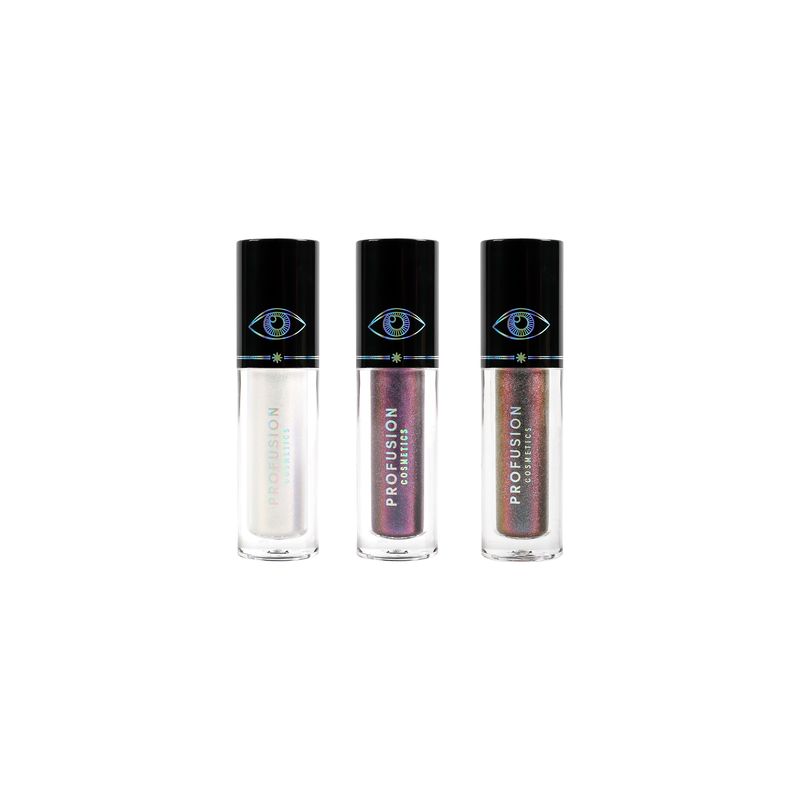 Profusion Cosmetics Evil Eye-Chrome Liquid Topper Set Eye Beige