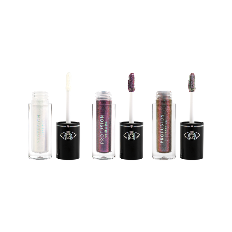 Profusion Cosmetics Evil Eye-Chrome Liquid Topper Set Eye Black