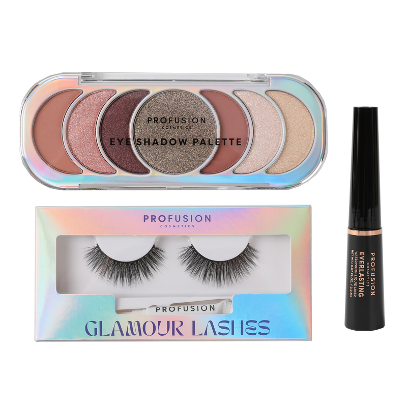 Profusion Cosmetics GLAMOUR EYES - 3 PC EYE SET Eyes Gray