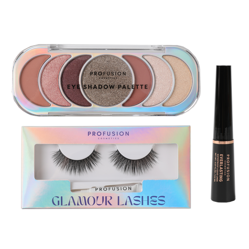 Profusion Cosmetics GLAMOUR EYES - 3 PC EYE SET Eyes Gray