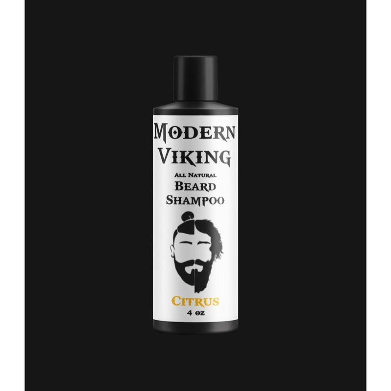 Modern Viking Beard Co. Citrus Beard Shampoo Beard Wash Black 8 oz bottle