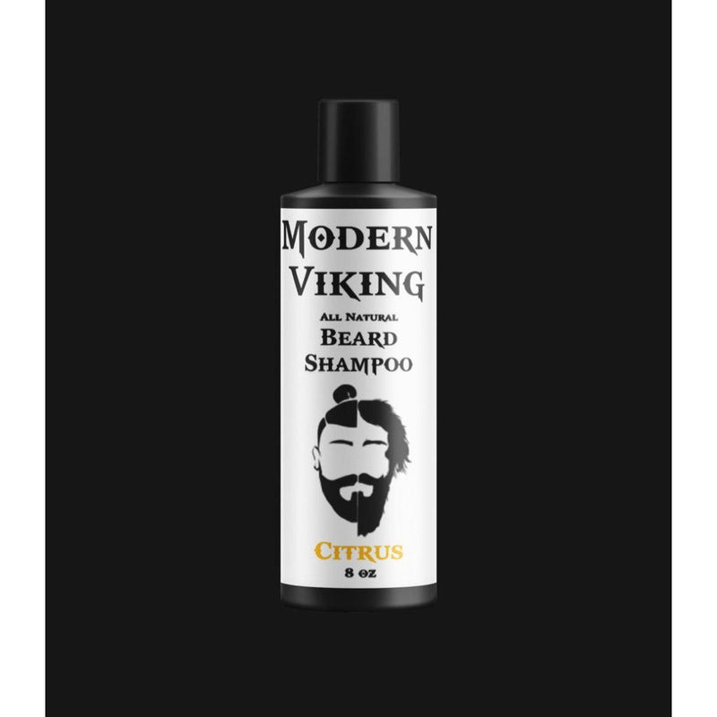 Modern Viking Beard Co. Citrus Beard Shampoo Beard Wash Black 8 oz bottle