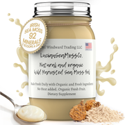 MG Windward Trading LLC Maca Infused Organic Sea Moss Gel Herbal Gel Light Gray 8 oz. / Without Agave,8 oz. / With Agave,16 oz. / Without Agave,16 oz. / With Agave,32 oz. / Without Agave,32 oz. / With Agave