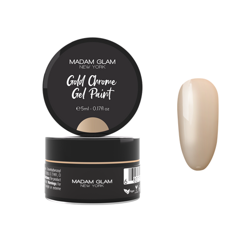 Madam Glam Gold Chrome Gel Paint Black