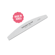 Madam Glam Half Moon Shape 150/180 Grit Nail File Black