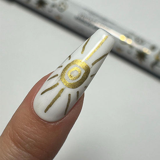 Madam Glam Gold Mirror Art Pen Gray