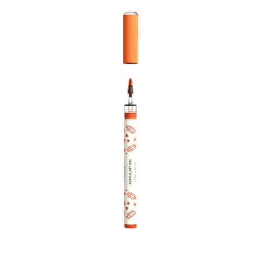 Madam Glam Orange Art Pen White Smoke