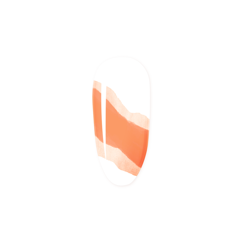 Madam Glam Orange Nail Art Ink Antique White