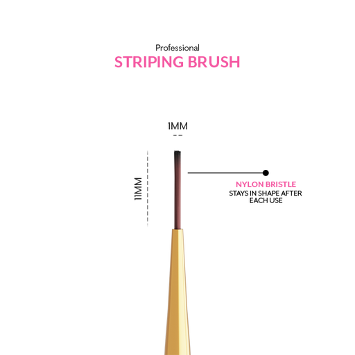 Madam Glam Professional Striping Nail Brush Black