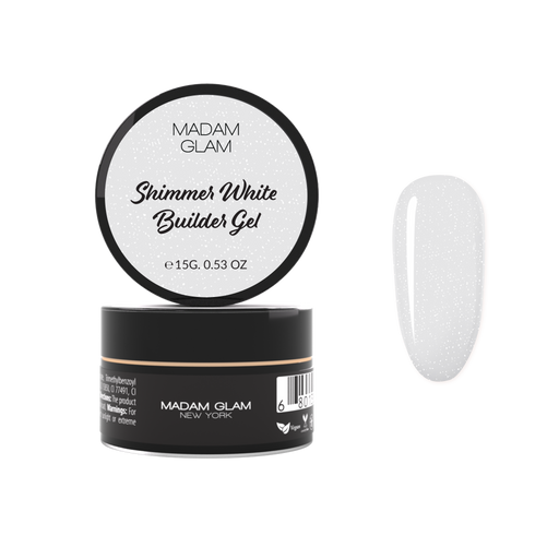 Madam Glam Shimmer White Builder Gel Light Gray