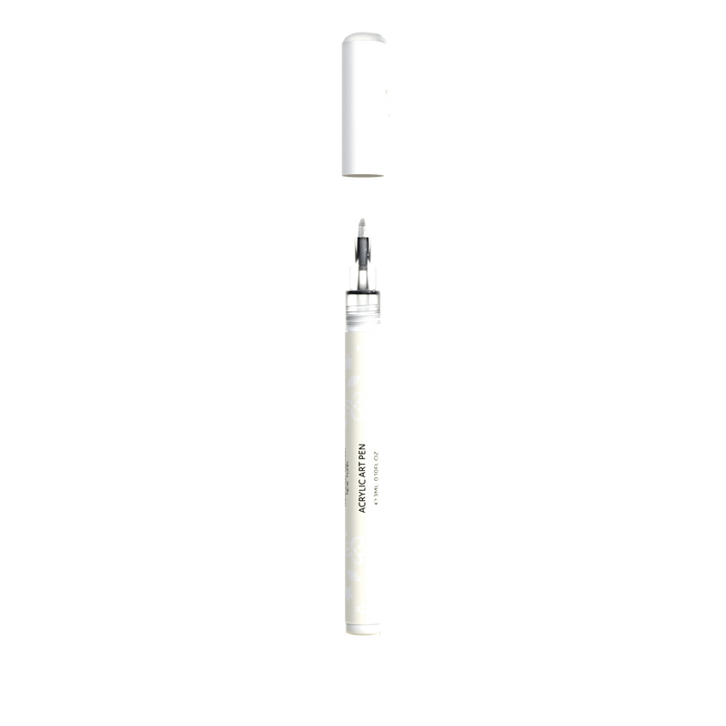 Madam Glam White Art Pen Light Gray