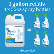 EcoStrong Pet Stain and Odor Eliminator Pet & Animal > Pet Stain & Odor Light Sea Green Citrus / 1 Gallon Jug,Citrus / 32 oz Sprayer Bottle and 1 Gallon Refill,Citrus / 32 oz Sprayer Bottle,Jasmine Bloom / 1 Gallon Jug,Jasmine Bloom / 32 oz Sprayer Bottle and 1 Gallon Refill,Jasmine Bloom / 32 oz Sprayer Bottle,Santal Woods / 1 Gallon Jug,Sa