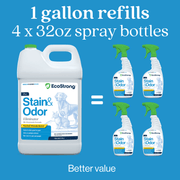 EcoStrong Pet Stain and Odor Eliminator Pet & Animal > Pet Stain & Odor Light Sea Green Citrus / 1 Gallon Jug,Citrus / 32 oz Sprayer Bottle and 1 Gallon Refill,Citrus / 32 oz Sprayer Bottle,Jasmine Bloom / 1 Gallon Jug,Jasmine Bloom / 32 oz Sprayer Bottle and 1 Gallon Refill,Jasmine Bloom / 32 oz Sprayer Bottle,Santal Woods / 1 Gallon Jug,Sa