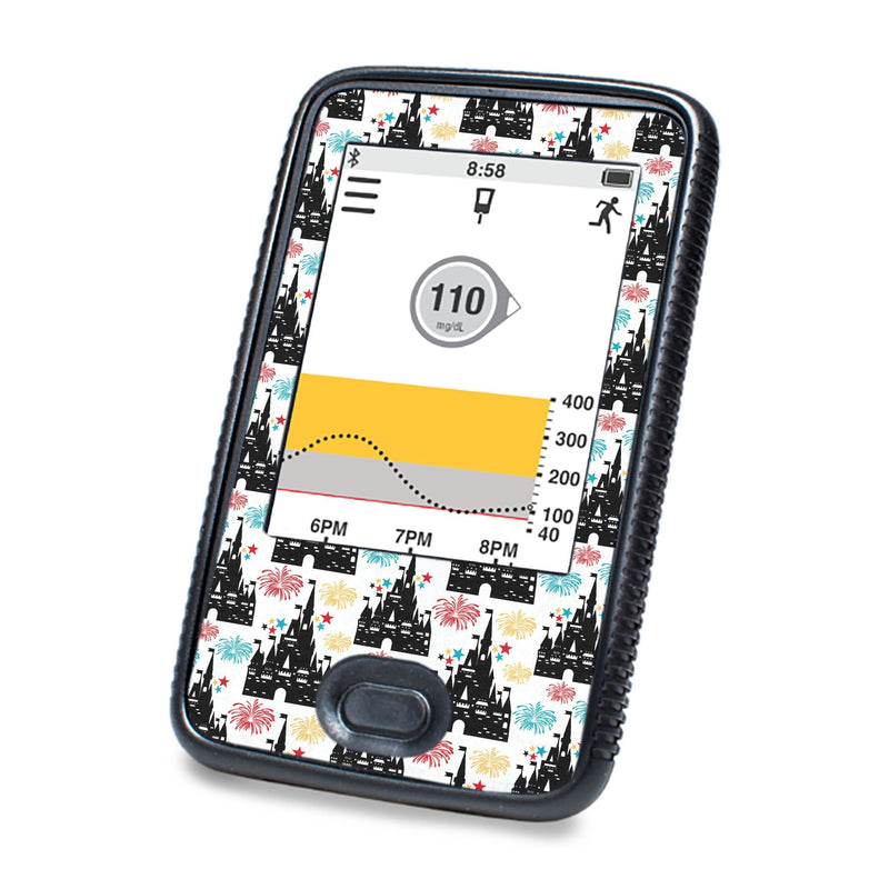 Peelz Magical Castle Designed for DEXCOM G6 Touchscreen Receiver Peelz/Stickers White Smoke