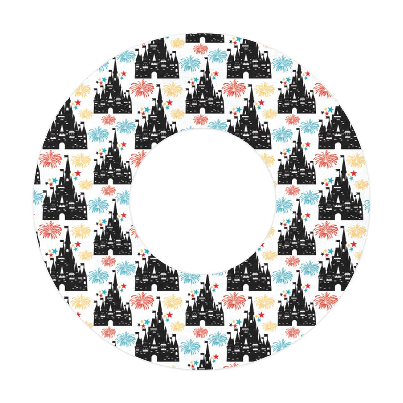 Peelz Magical Castle Patch  Tape Designed for the FreeStyle Libre 2 Patch Medical Tape White Smoke 1-Pack Libre
