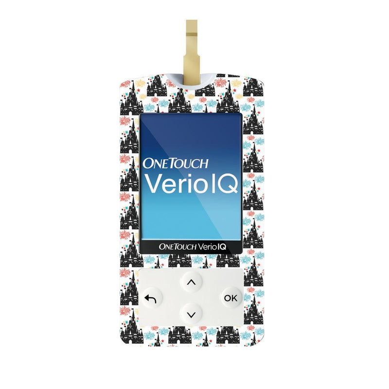 Peelz Magical Castle for OneTouch Verio IQ Glucometer Peelz/Stickers White Smoke