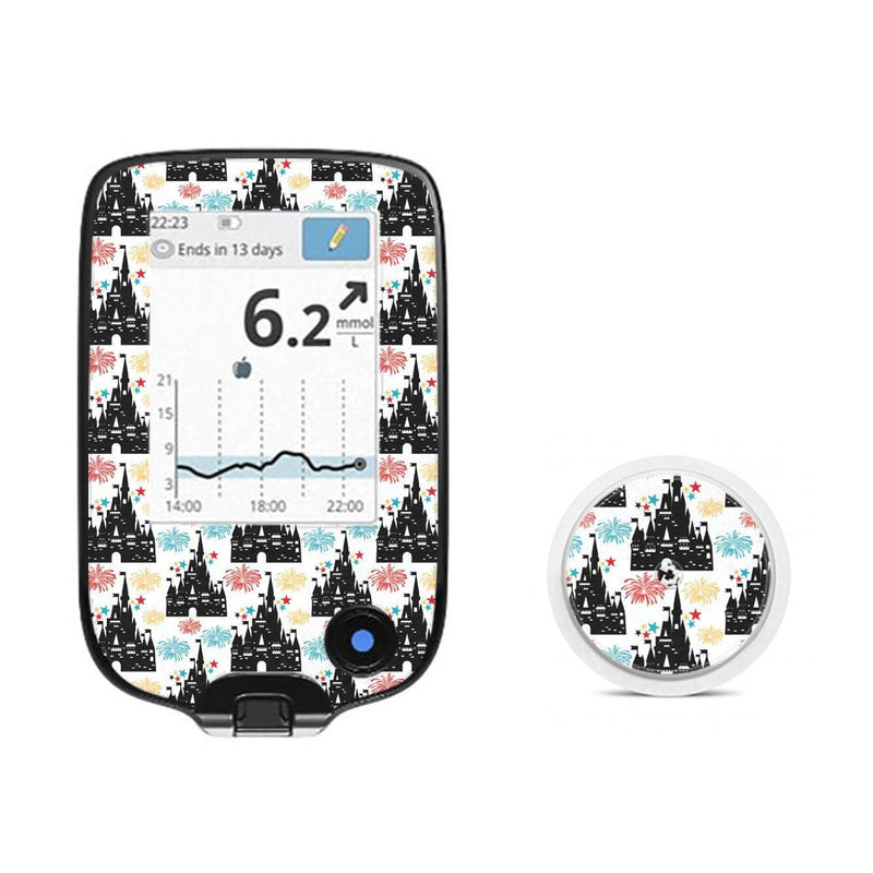 Peelz Magical Castles for Freestyle Libre 2 Peelz/Stickers White Smoke