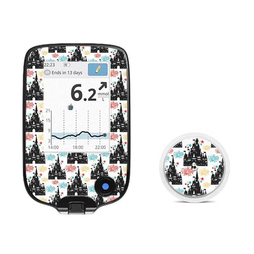Peelz Magical Castles for Freestyle Libre 2 Peelz/Stickers White Smoke