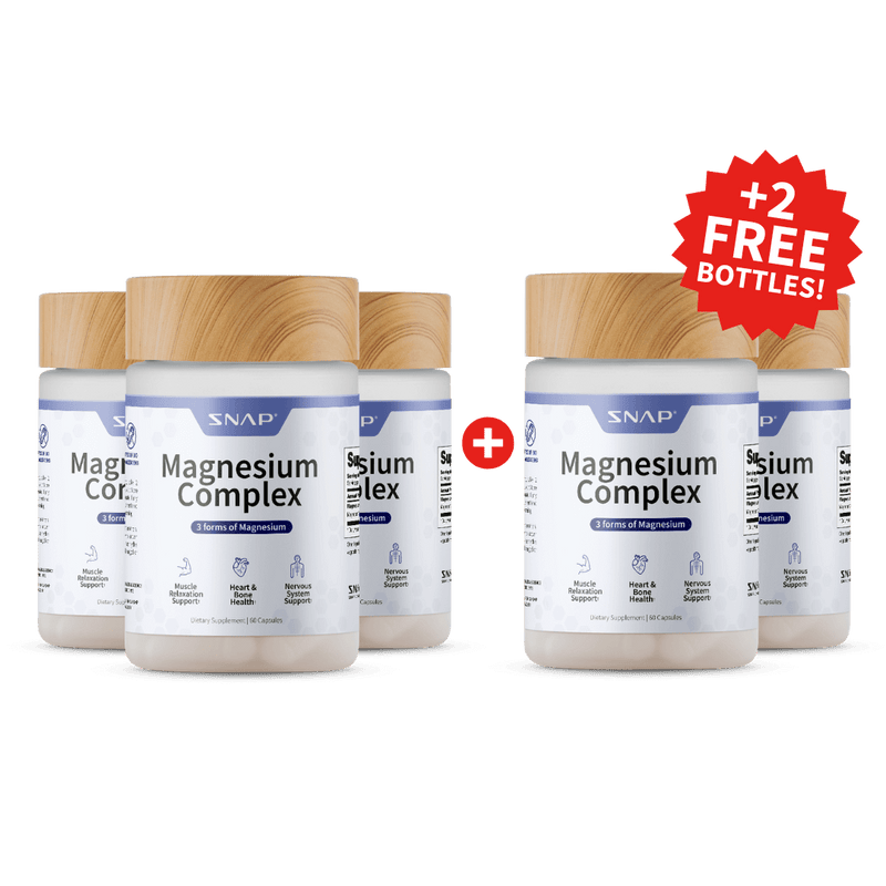 Snap Supplements Magnesium Complex - Buy 3 Get 2 Free hidden Black