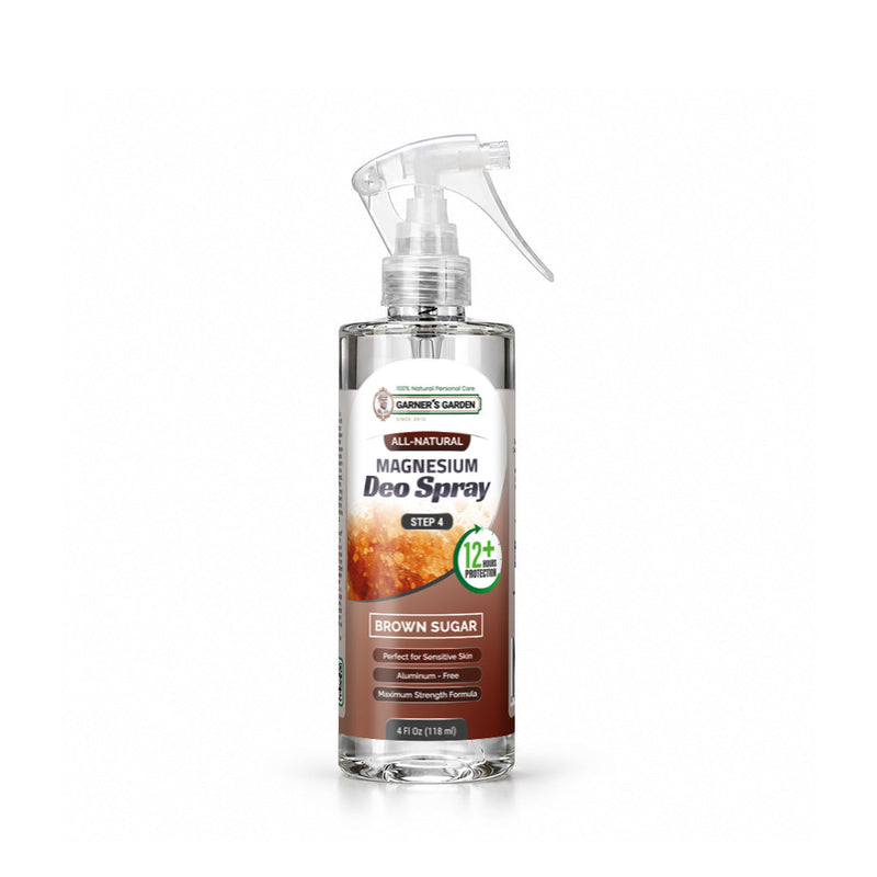 Garner's Garden Magnesium Deodorant Spray Deodorant Spray White Smoke Brown Sugar / 4oz (Recommended)