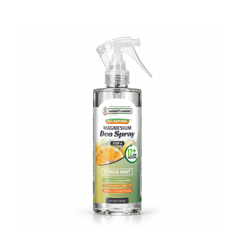 Garner's Garden Magnesium Deodorant Spray Deodorant Spray White Smoke Citrus Mint / 4oz (Recommended)