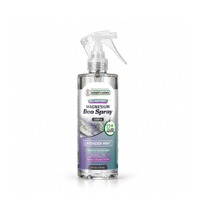 Garner's Garden Magnesium Deodorant Spray Deodorant Spray White Smoke Lavender Mint / 4oz (Recommended)