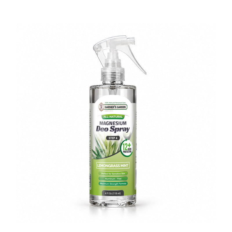 Garner's Garden Magnesium Deodorant Spray Deodorant Spray White Smoke Lemongrass Mint / 4oz (Recommended)