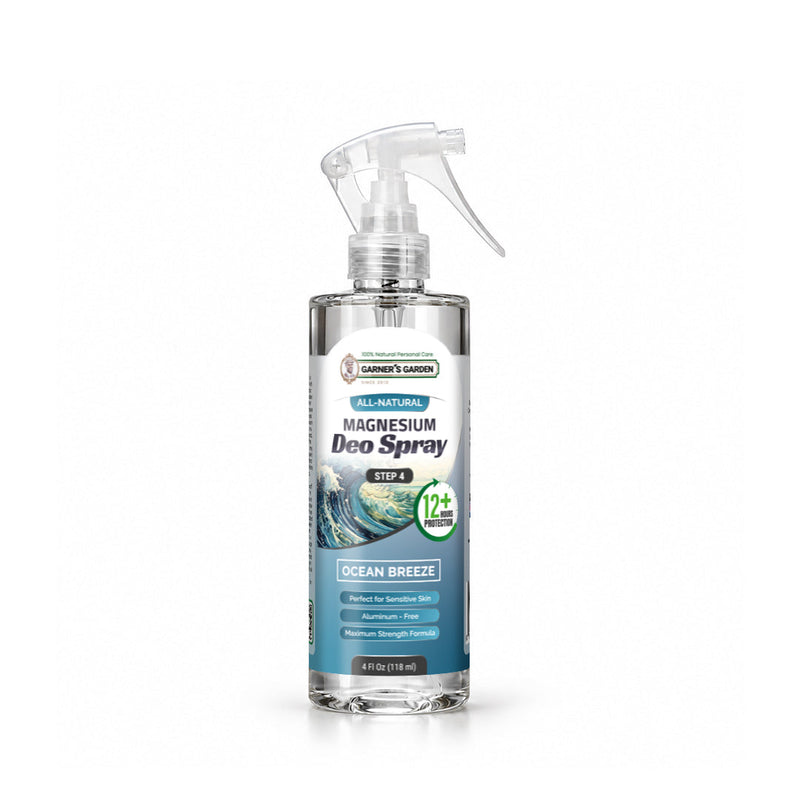 Garner's Garden Magnesium Deodorant Spray Deodorant Spray White Smoke Ocean Breeze / 4oz (Recommended)