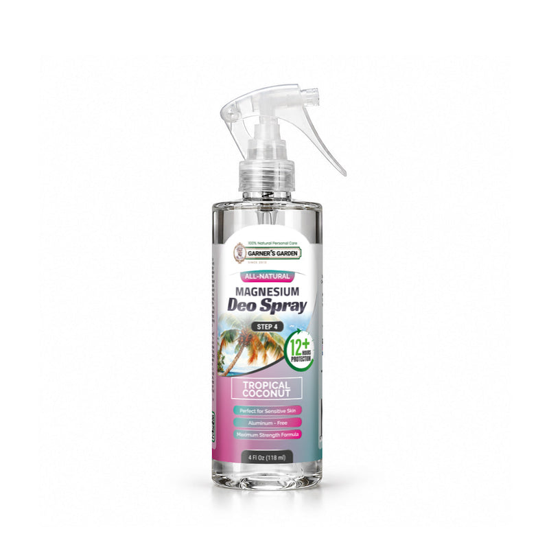 Garner's Garden Magnesium Deodorant Spray Deodorant Spray White Smoke Tropical Coconut / 4oz (Recommended)