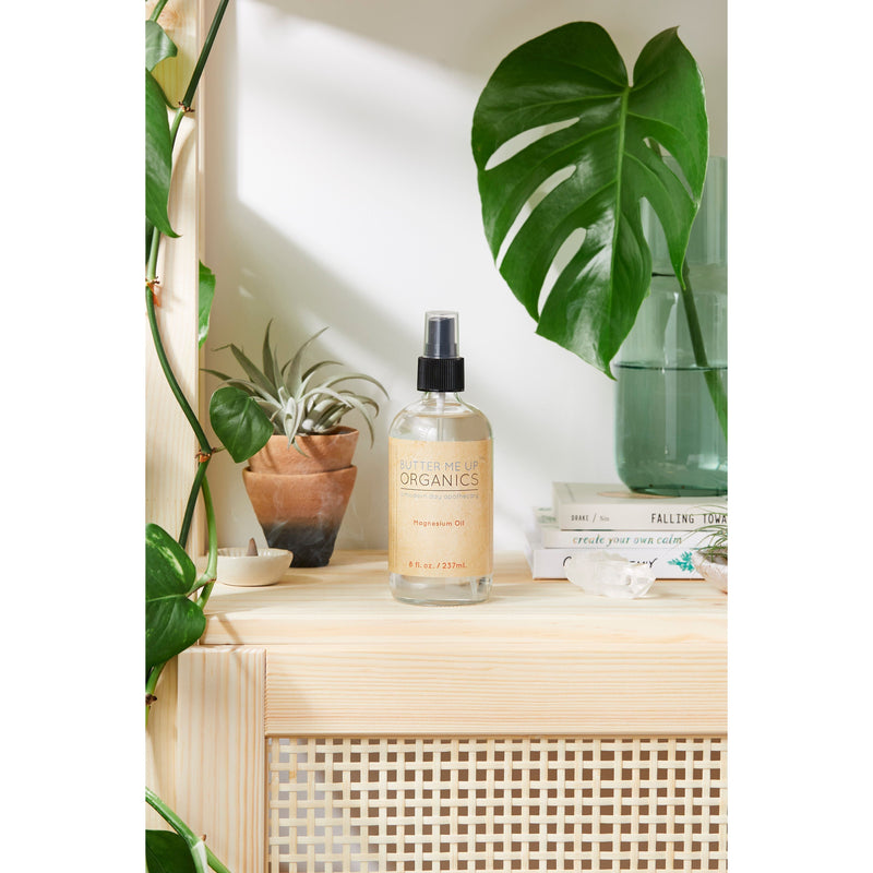 Butter Me Up Organics Magnesium Oil Spray Extra Strength / Magnesium Deficiency Body Light Gray Unscented,add lavender,add chamomile,add other oil/combo