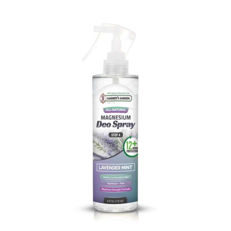 Garner's Garden Magnesium Deodorant Spray Deodorant Spray White Smoke Lavender Mint / 4oz (Recommended)