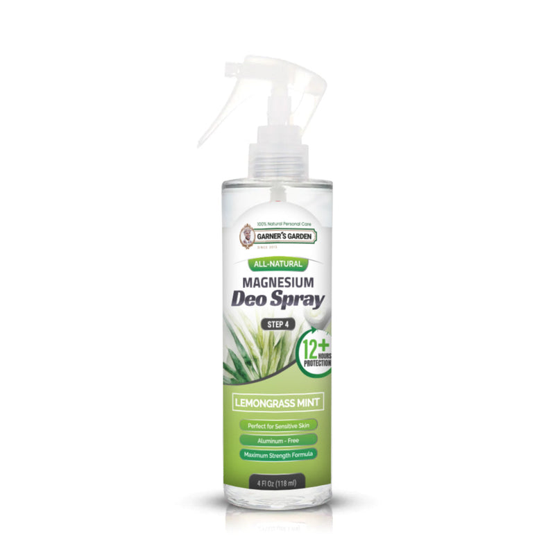 Garner's Garden Magnesium Deodorant Spray Deodorant Spray White Smoke Lemongrass Mint / 4oz (Recommended)