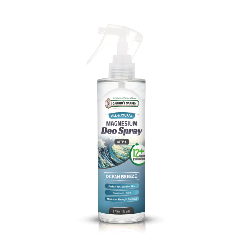 Garner's Garden Magnesium Deodorant Spray Deodorant Spray White Smoke Ocean Breeze / 4oz (Recommended)