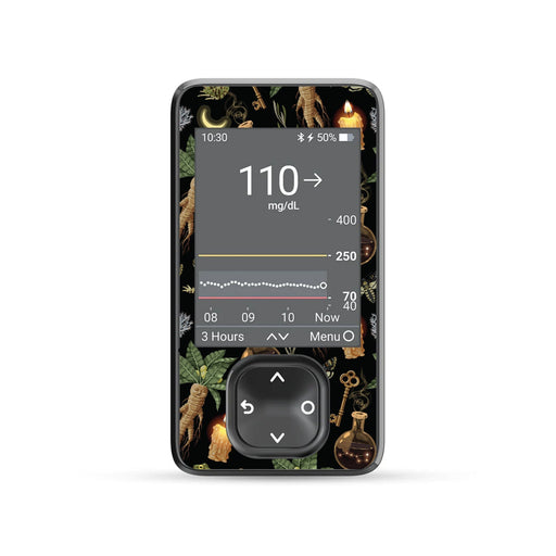 Peelz Mandrakes DEXCOM G7 and Stelo and G6 Touchscreen Receiver Sticker Peelz/Stickers Dim Gray