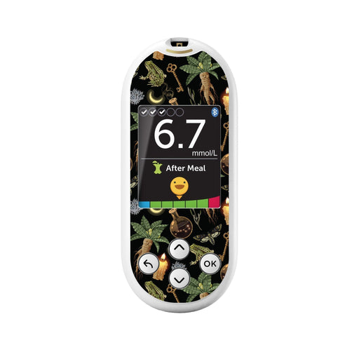 Peelz Mandrakes for OneTouch Verio Reflect Glucometer Peelz/Stickers Black