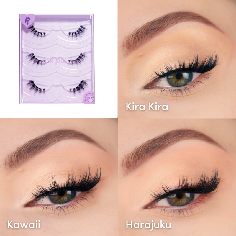 Pink Purée Manga Muse Bundle Faux Mink Lashes Light Pink