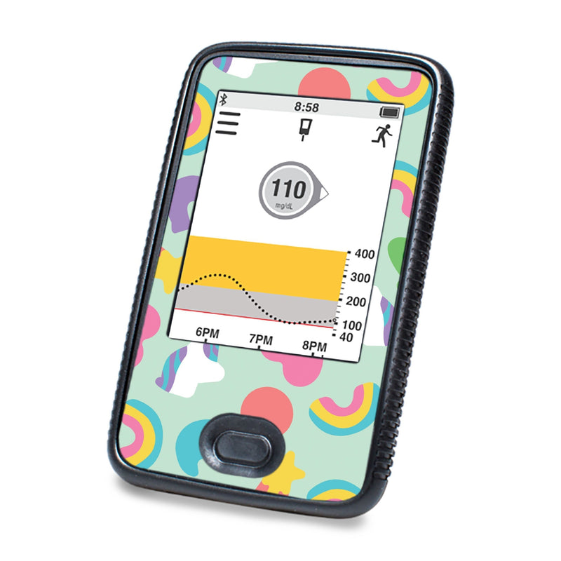 Peelz Marshmallow Charms Designed for DEXCOM G6 Touchscreen Receiver Peelz/Stickers White Smoke