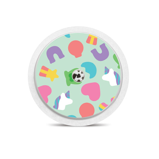 Peelz Marshmallow Charms Freestyle Libre 2 Peelz/Stickers White Smoke Sensor Only