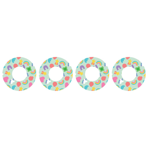 Peelz Marshmallow Charms Patch  Tape Designed for the FreeStyle Libre 2 Patch Medical Tape White Smoke 4-Pack Libre