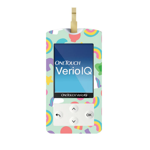 Peelz Marshmallow Charms for OneTouch Verio IQ Glucometer Peelz/Stickers White Smoke