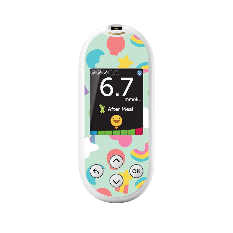 Peelz Marshmallow Charms for OneTouch Verio Reflect Glucometer Peelz/Stickers White Smoke