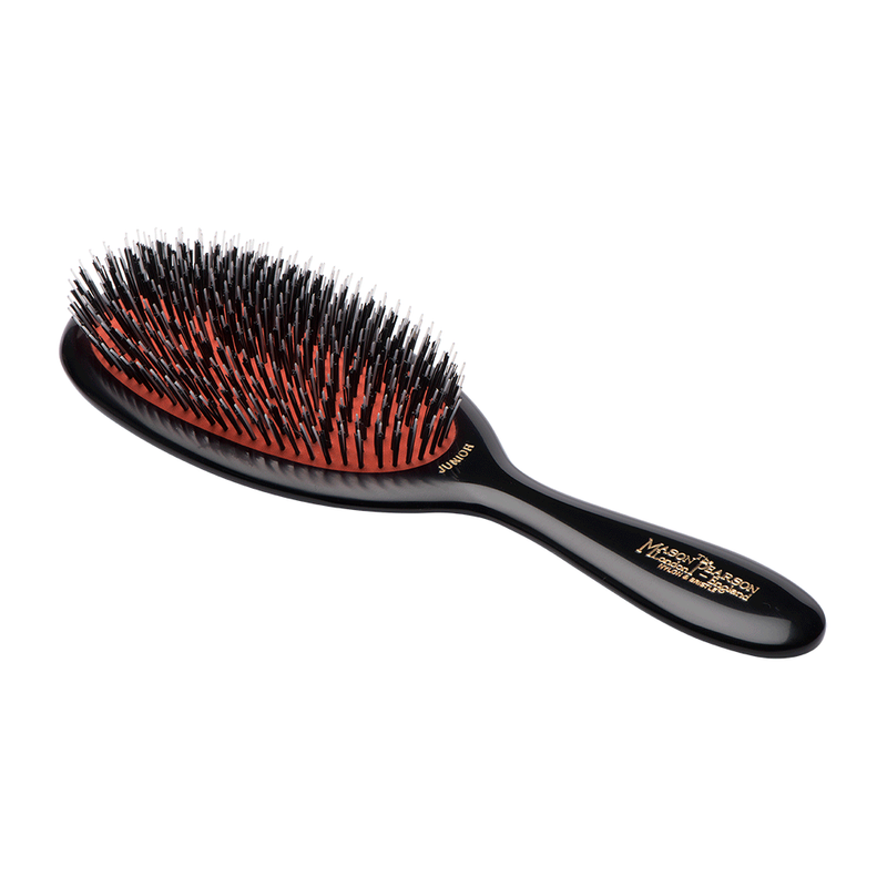 Mason Pearson Mason Pearson Junior Bristle & Nylon Hair Brush BN2 Hair Brush Black Dark Ruby