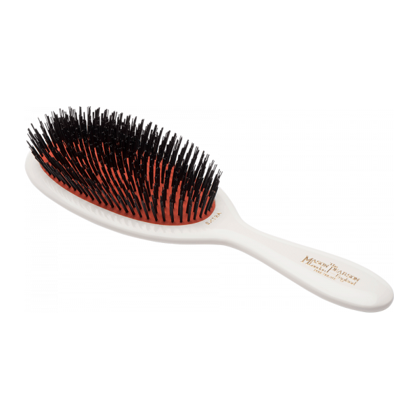 Mason Pearson Mason Pearson Small Extra Boar Bristle Hairbrush B2 Hair Brush Light Gray White Ivory