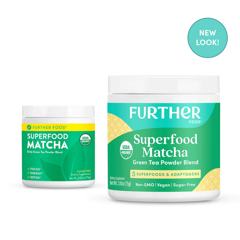 Further Food Superfood Matcha Superfood Blends Antique White 1 Pack,2 Pack,3 Pack