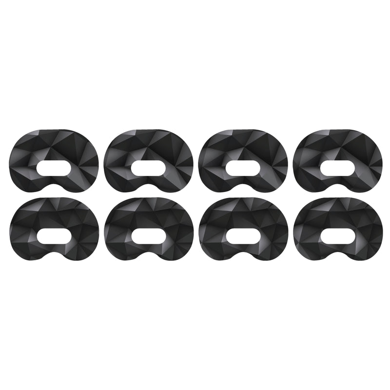 Peelz Matte GeometricMedtronic Guardian Connect Patch Tape - Pump Peelz Patch Medical Tape Dark Slate Gray 4-Pack Medtronic CGM Tape