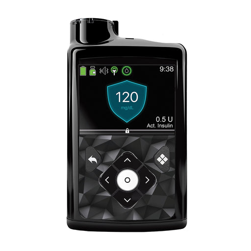 Peelz Matte Geometric Sticker for Medtronic MiniMed 770G & 780G Peelz/Stickers Black Whole System Peelz (front back + clip)